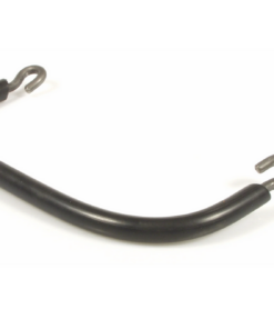 Poignée de selle pour passager avec cerclage caoutchouc noir / Pour vespa VM / ACMA - Pour selle avec œillet entraxe 180mm