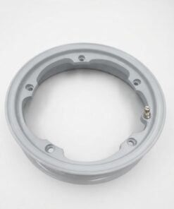 Pack de 2 jantes alu tubeless  "VMC racing"  gris medio / 2,1 x 10 pour vespa PX 80-125-150-200 / 50 / Primavera / ET3 / GTR / TS / Rally ….