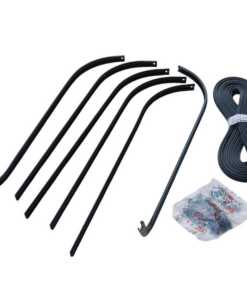 Jeu de baguettes complet du marchepied noir pour Vespa 125 150 Super / Sprint / TS / Rally / GT / GTR ...