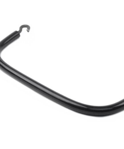 Poignée de selle pour passager avec cerclage caoutchouc noir / Pour vespa VM / ACMA - Pour selle avec œillet entraxe 245mm