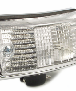 Clignotant blanc avant gauche avec entourage chromé  pour Vespa Px original Piaggio