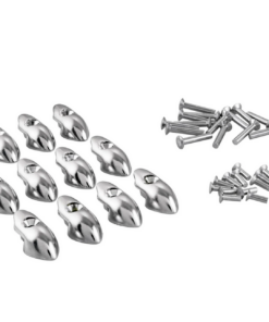 Kit d'embouts chromés de baguettes CIF pour Vespa 125 VMA / ​GT /​ GTR /​ TS / ​150 Sprint / ​180 SS / ​Rally