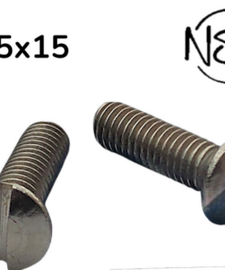 Vis de fixation de la sangle de selle (M5 x 15 mm tête fraisée et fendue) livré par 2