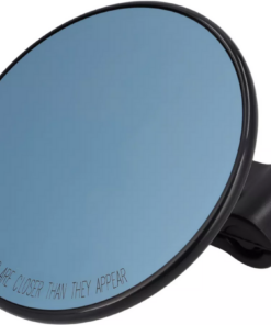 Rétroviseur de tablier, (bras court) universel - rond, Ø = 115 mm - (marque de conformité E) - coque noir