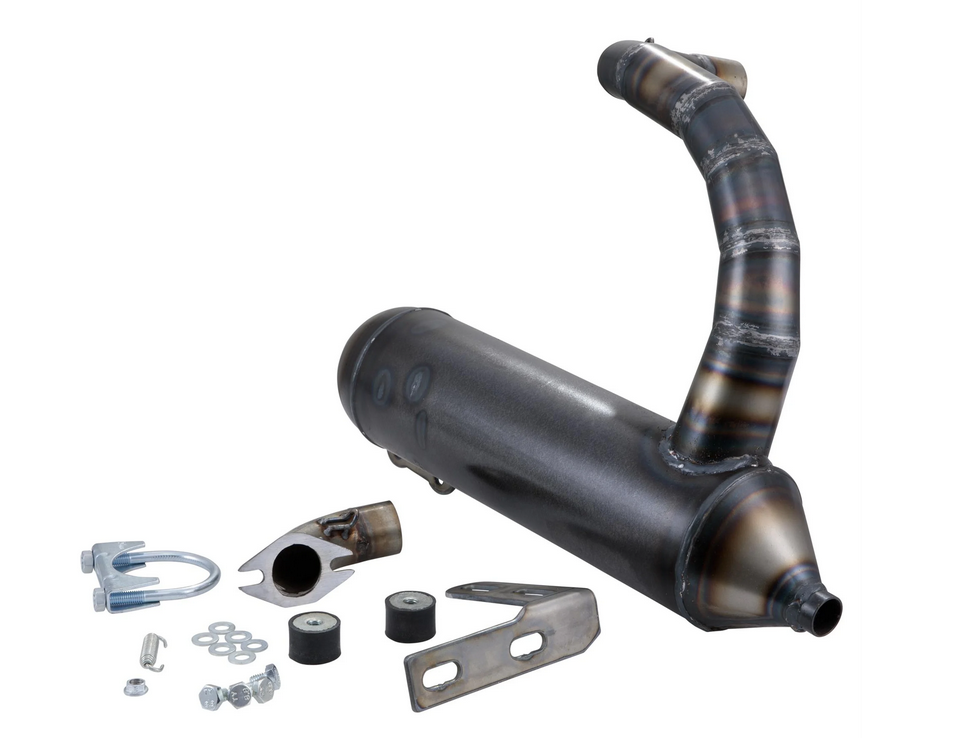 Echappement Racing EGIG Performance Superbanana Touring - acier non verni - pour Vespa 90-100-125 primavera / ET3