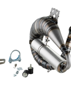 Echappement Racing EGIG Performance MAMBA S, acier non verni, Silencieux : aluminium couleur  argent