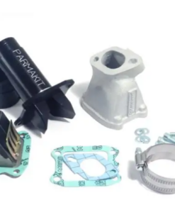 Pipe boite à clapets PARMAKIT pour carbu 28/30 - pour vespa 50 / 125 Primavera / PK 50-125 (convient aux carters 2 et 3 trous de fixation de pipe) – Image 2