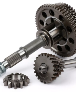 Boite 5 vitesses complète VMC Racing / avec arbre secondaire, arbre principal, griffe de commande, pignons de vitesse, pignon de kick -  Pour  Vespa 50, 90, 50N, Primavera 125, ET3, SS50, SS90, PK S, PK XL1, PK XL2, ETS - (11/56-15/53-18/50-20/47-22/46 dents